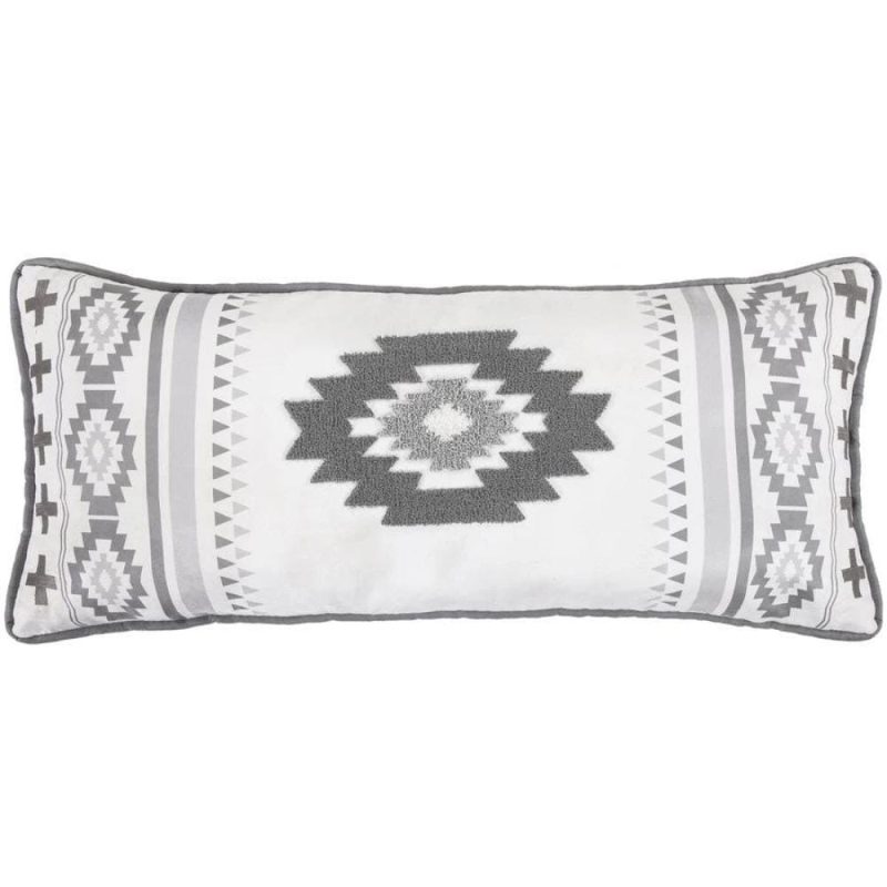 paseo road pillow free spirit gray lumbar pillow 15x35 37486534459608