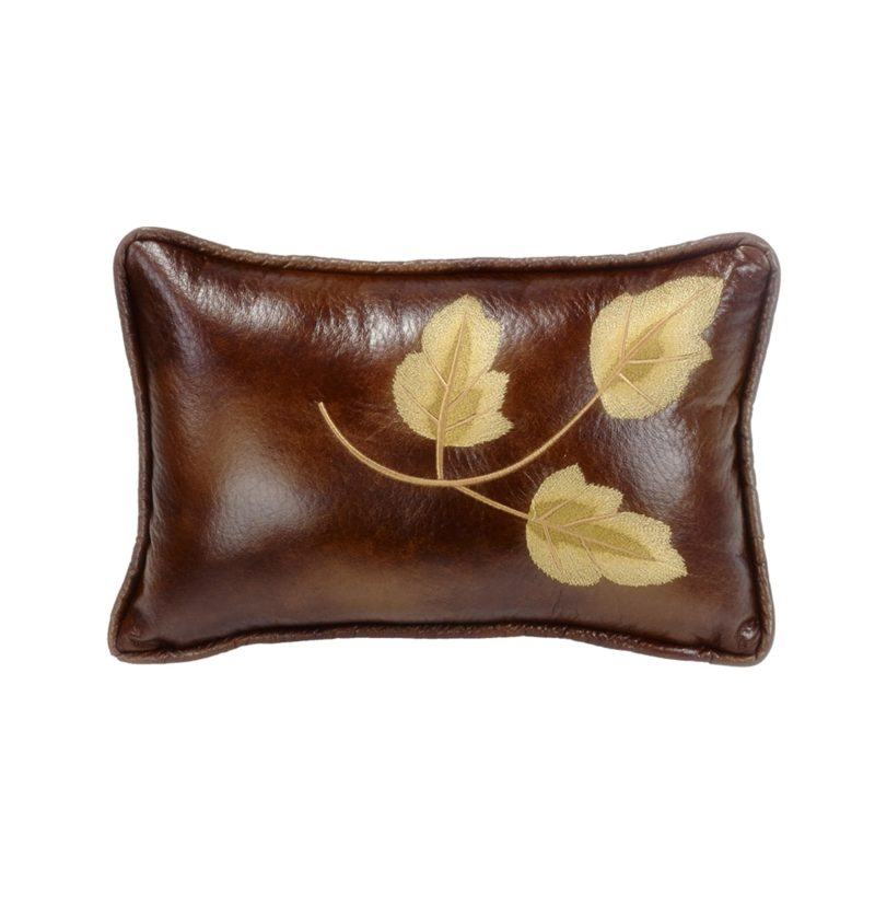 paseo road pillow highland lodge faux leather lumbar pillow 37486587085016