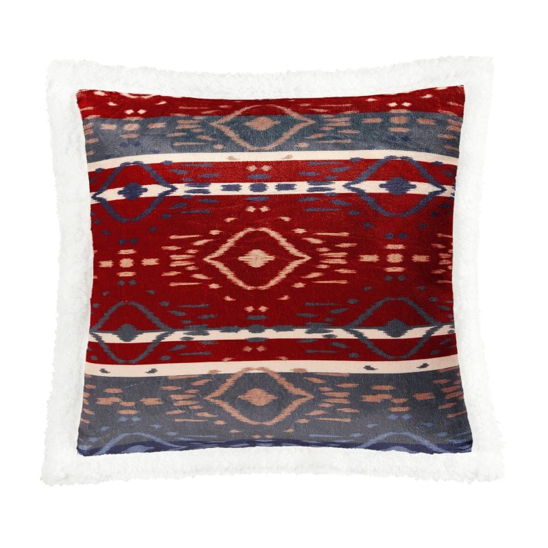 paseo road pillow home on the range aztec campfire sherpa pillow 39581295149272