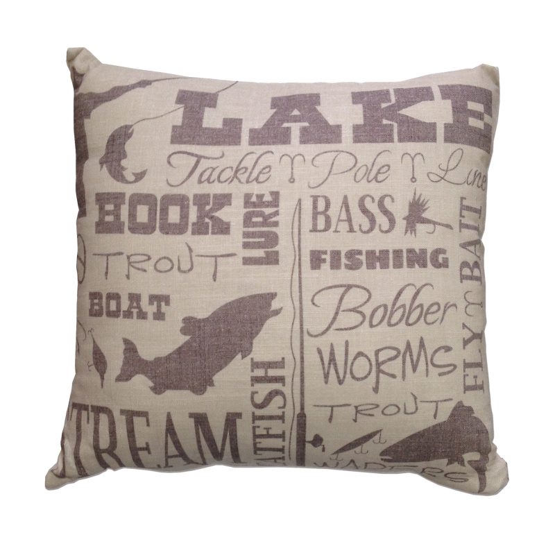 paseo road pillow lake text collage throw pillow 18x18 37486630731992