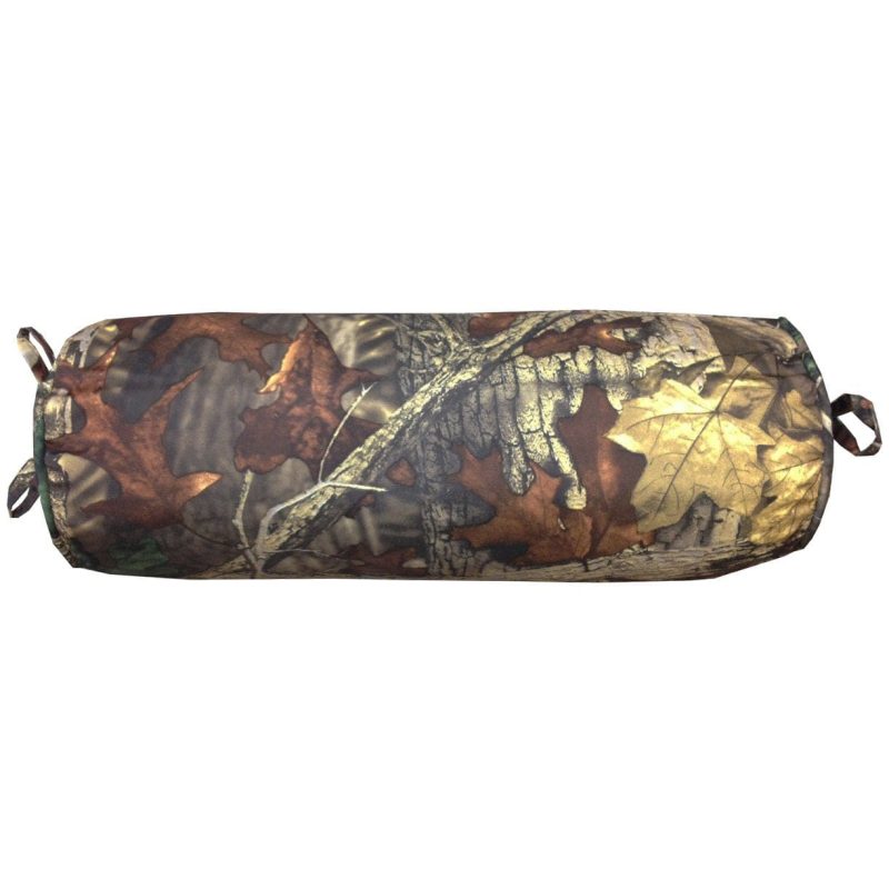 paseo road pillow oak camo neckroll pillow woodland brown green 37486830223576