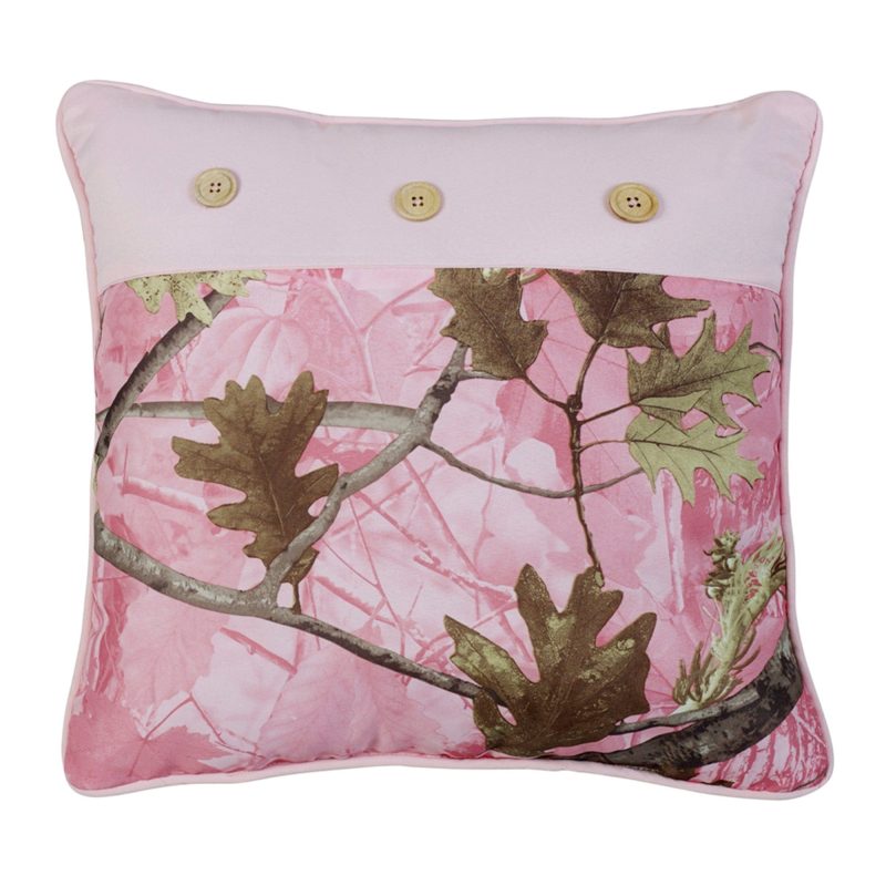 paseo road pillow oak camo pillow 17x17 pink 37486830649560