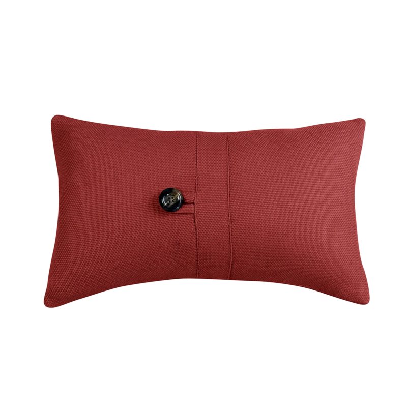 paseo road pillow prescott small oblong lumbar pillow solid red 10x17 37486884356312