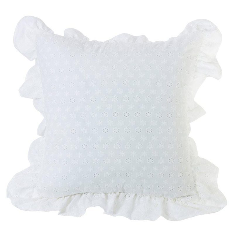 paseo road pillow salado eyelet pillow w ruffled flange 37486932066520