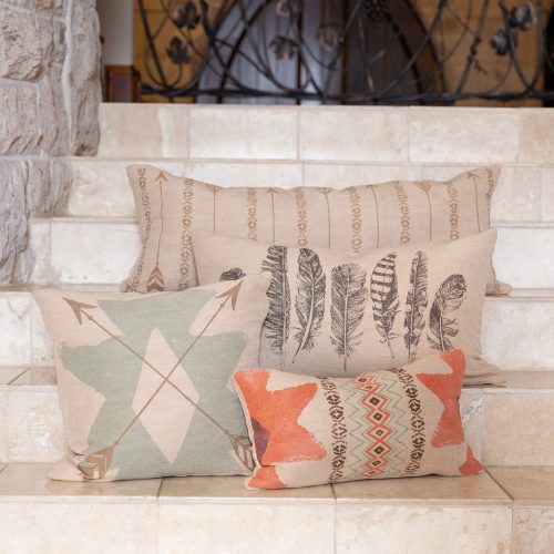 paseo road pillow sedona long rectangles arrows burlap pillow 15x35 37486970437848