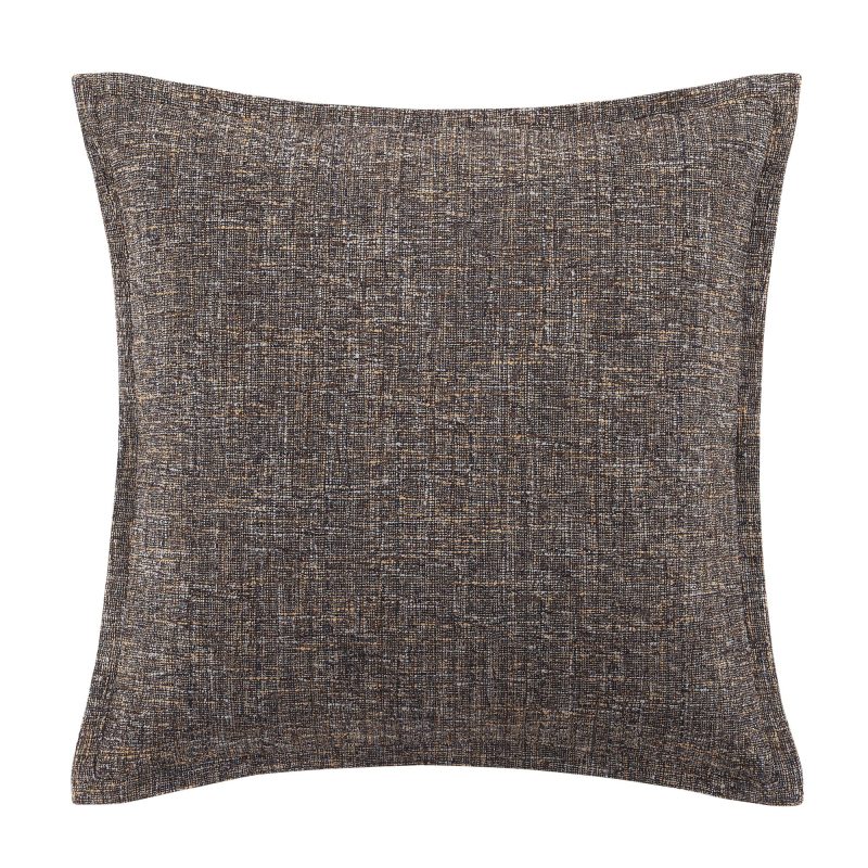 Tweed Euro Sham Brown Pillow Shams & Euro Shams