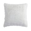 Ruched Rabbit Euro Pillow White Pillow