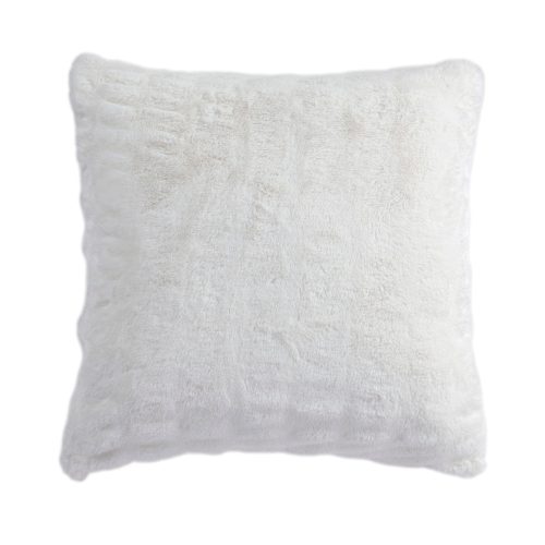 Ruched Rabbit Euro Pillow White Pillow