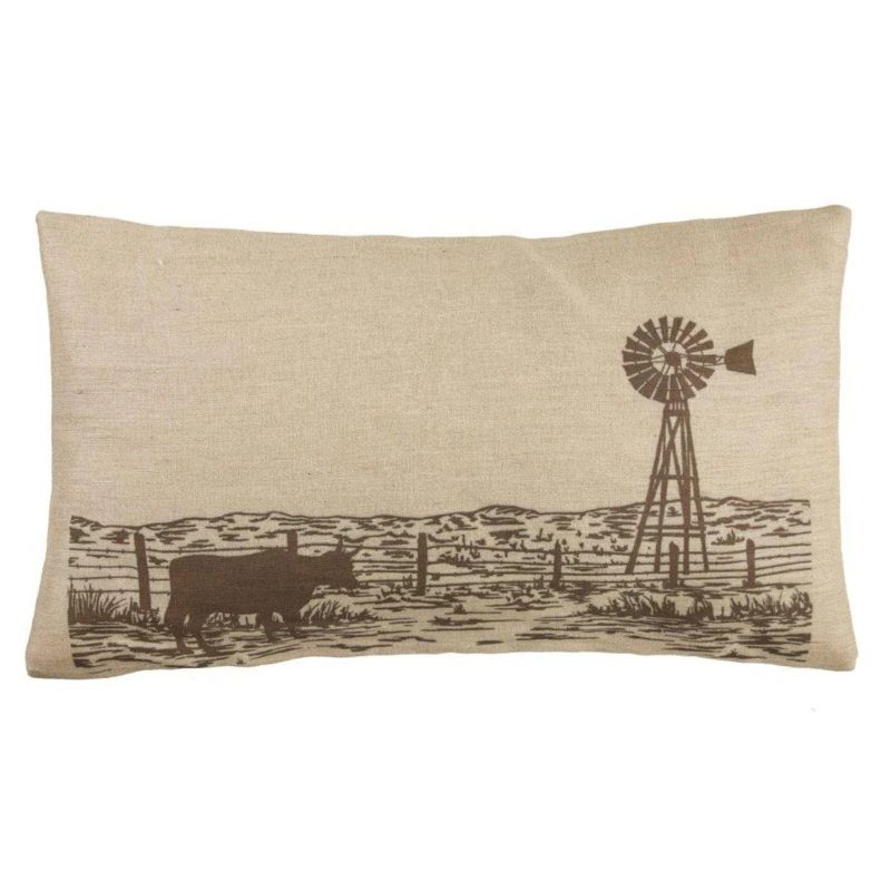 paseo road pillow windmill burlap lumbar pillow 16x26 37487357460696