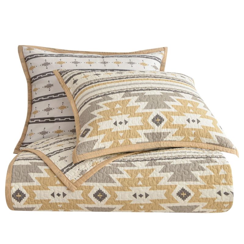 paseo road quilt desert sage reversible quilt set 37486436679896