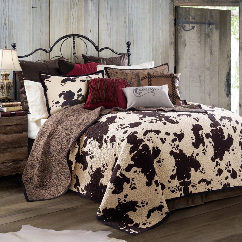 paseo road quilt elsa cowhide reversible quilt set 44144723525848