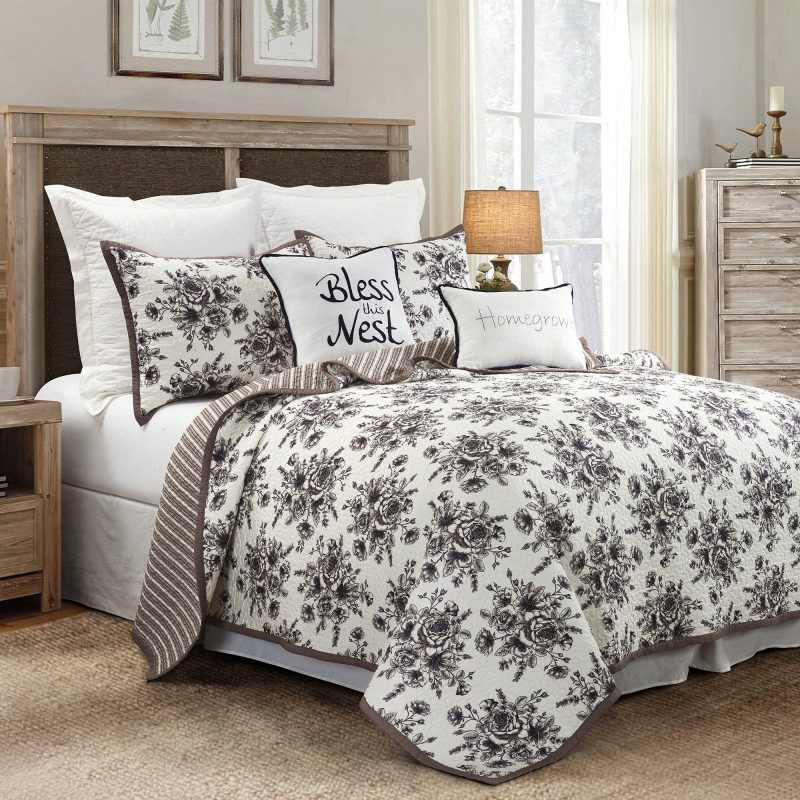 paseo road quilt lyla floral print reversible quilt set 37486752891096