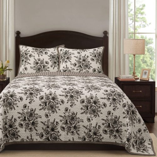 paseo road quilt lyla floral print reversible quilt set 38719926730968