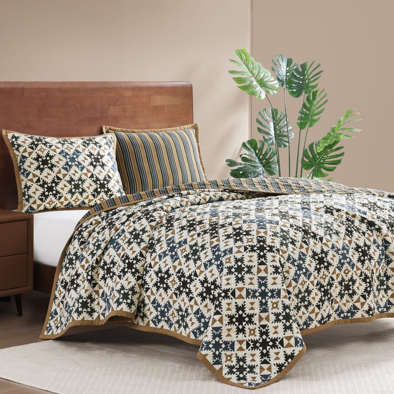 paseo road quilt mosaic reversible quilt set 40583702053080