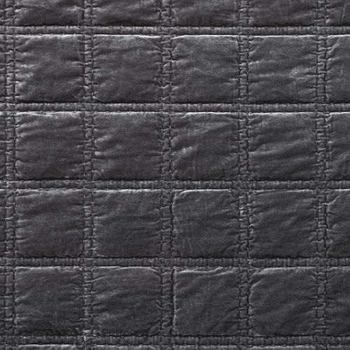 Stella Faux Silk Velvet Double Box Stitch Quilt Set Quilt