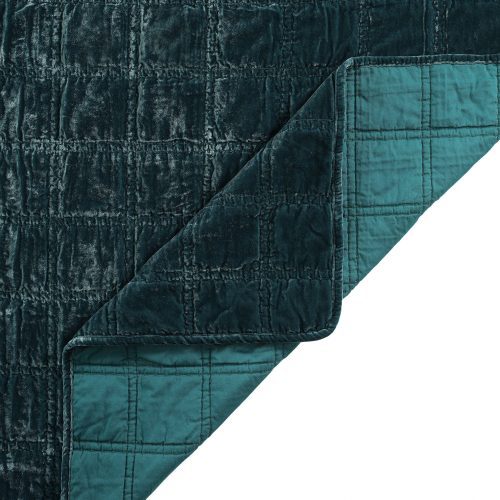 paseo road quilt stella faux silk velvet double box stitch quilt set 41917945413848