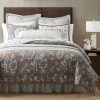 Abbie Western Paisley Reversible Quilt Set Twin & 1 Standard Sham / Gray Quilt