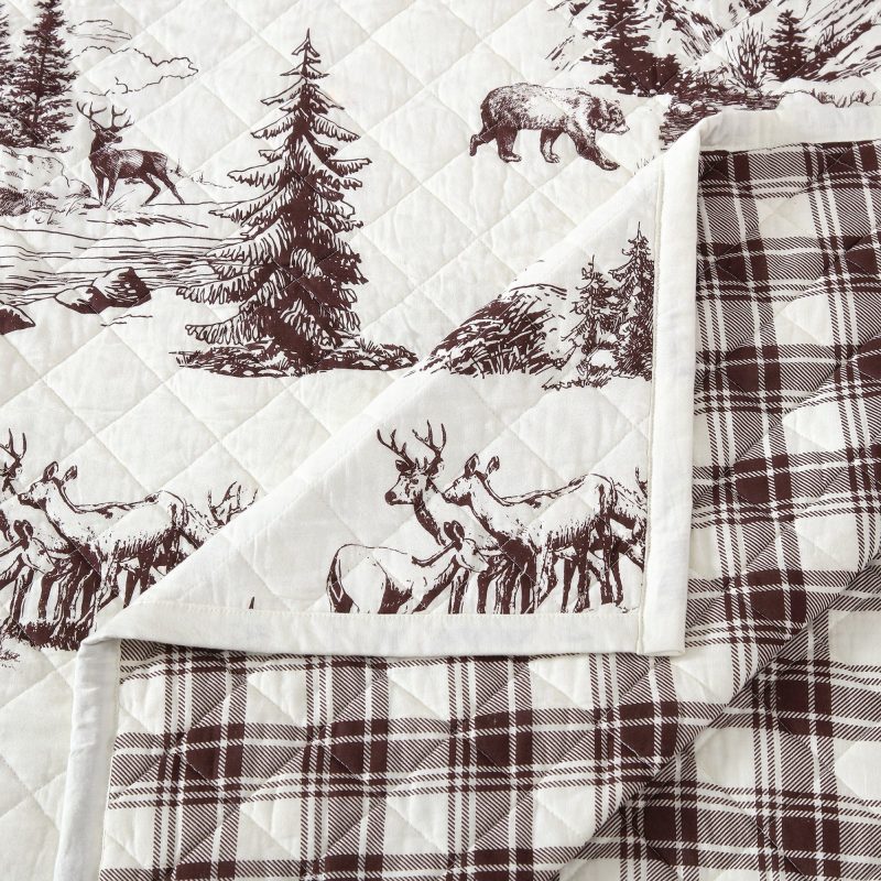 paseo road quilt white pine reversible quilt set 39362490499288