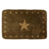 Dark Chocolate Star Kitchen/Bath Rug (2 Sizes) 24" x 36" Rug