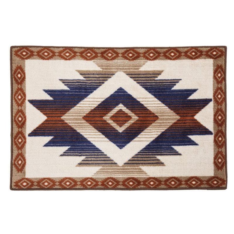 paseo road rug aztec blue terra cotta kitchen bath rug 37486282997976