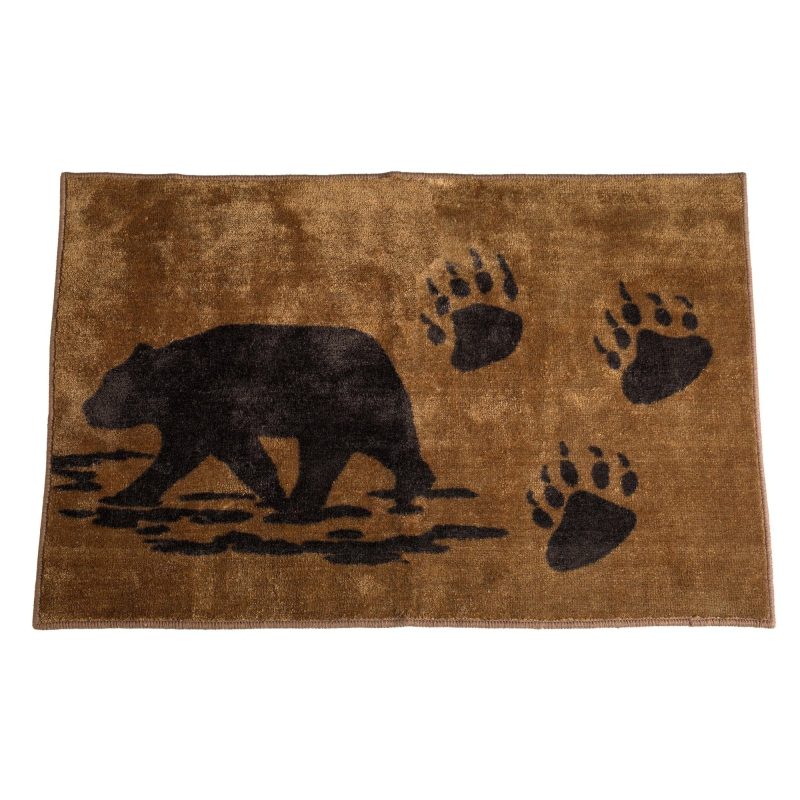 paseo road rug bear w bear tracks print kitchen bath rug 37486309769432