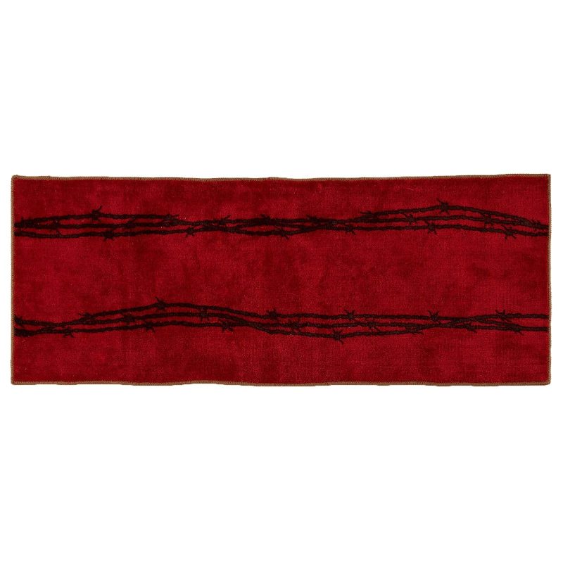 paseo road rug red barbwire kitchen bath rug 37486901690584