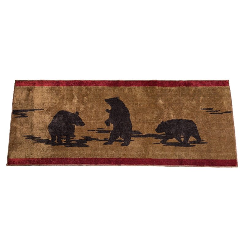 paseo road rug red tan bear print kitchen bath area rug 37486900281560