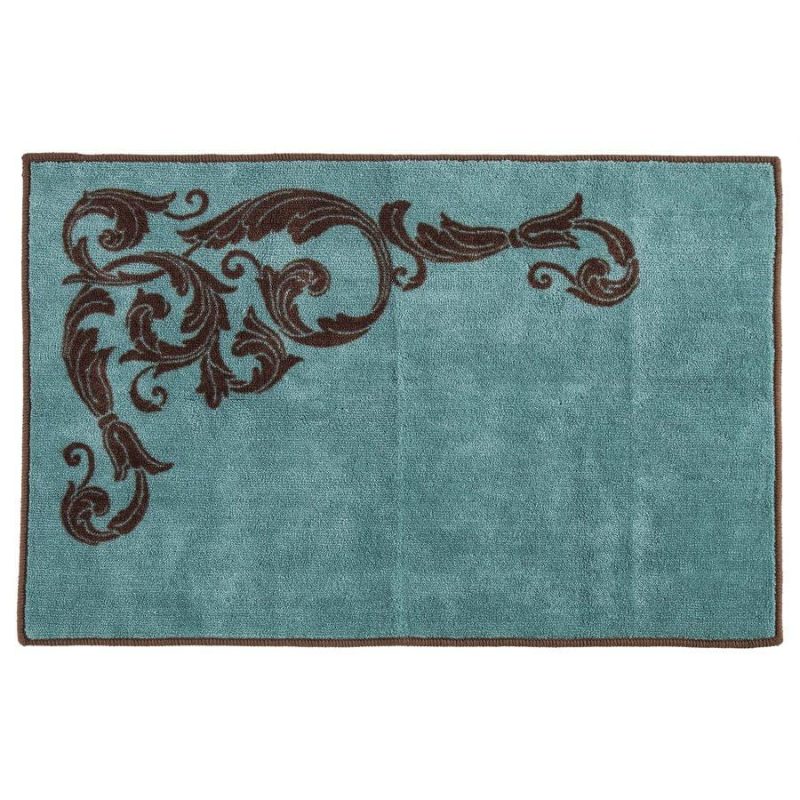 paseo road rug wyatt turquoise scrollwork kitchen bath rug 37487382921432