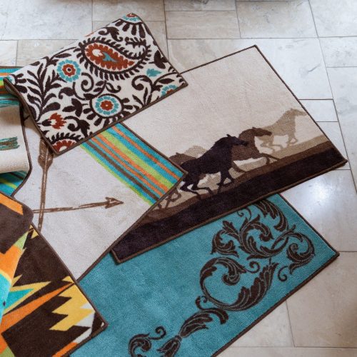 paseo road rug wyatt turquoise scrollwork kitchen bath rug 37487382986968