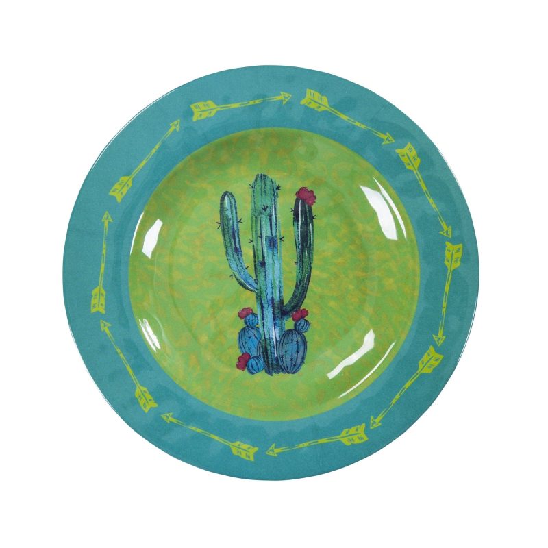 paseo road salad plate cactus 4 pc melamine salad plate set 37486332215512