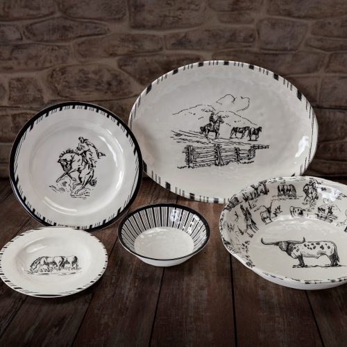 paseo road salad plate ranch life melamine salad plates set of 4 37688907432152