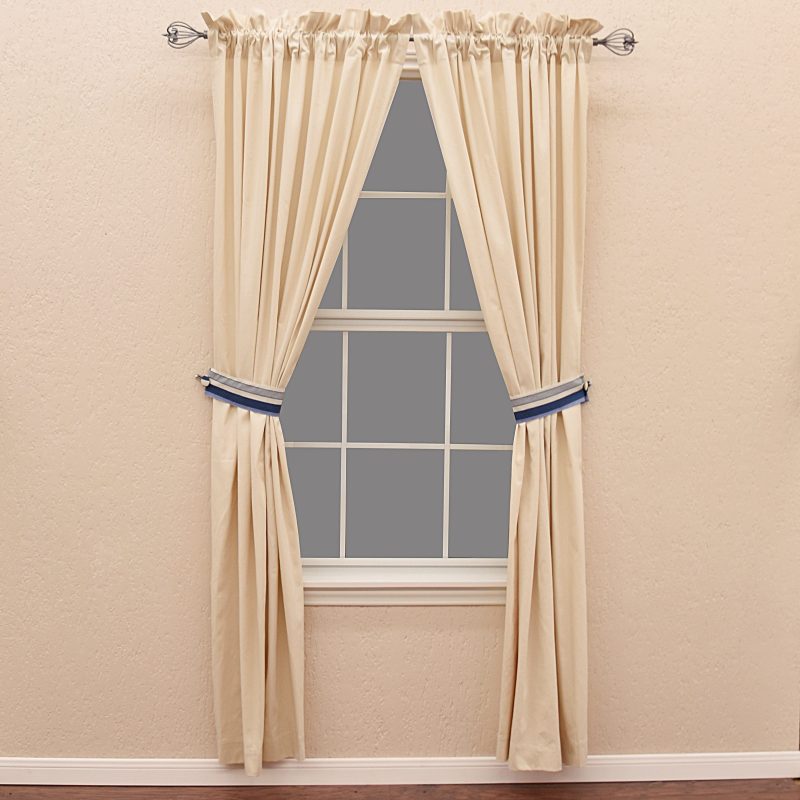 paseo road sale curtain beaufort natural canvas curtain panel set pair 37486310097112