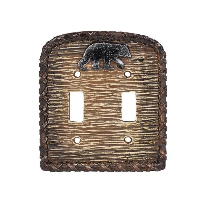 paseo road sale hd bear double switch wall plate 37486304100568