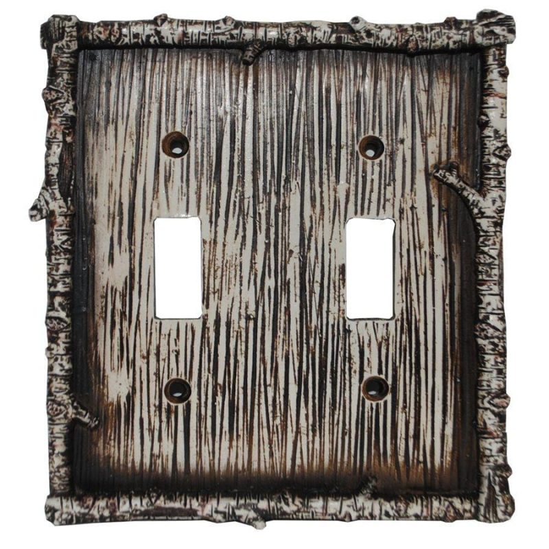 paseo road sale hd birch twig double switch wall plate 37486317109464