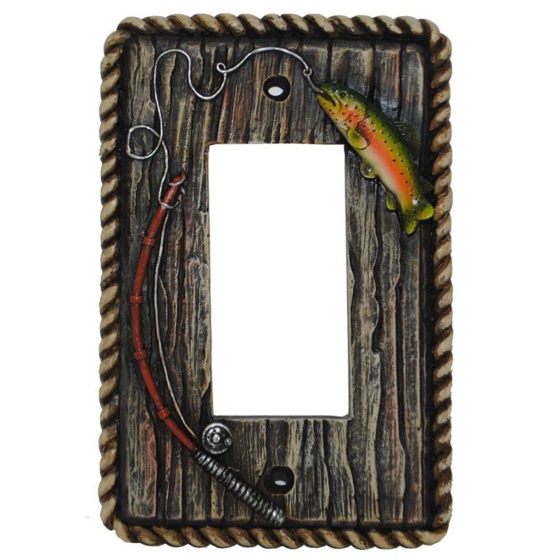 paseo road sale hd rainbow trout single rocker wall switch plate 37486892613848