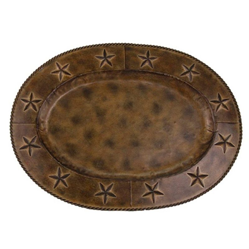 paseo road sale k star iron oval charger plate tray 16 5 19 5 22 5 37487026667736