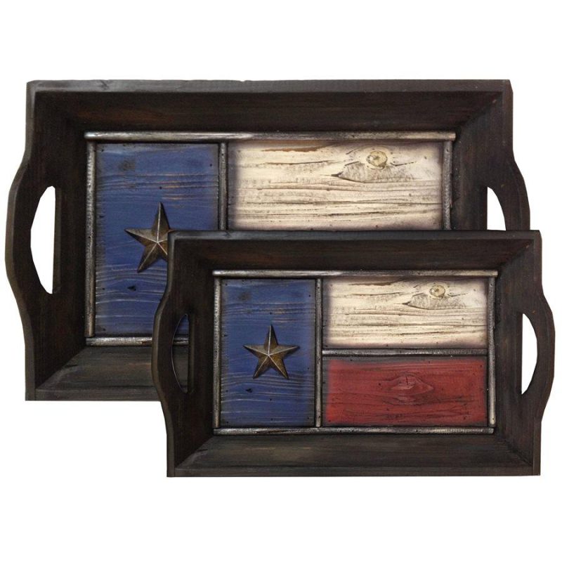 paseo road sale k texas flag tray 2 pc set 37487174680792