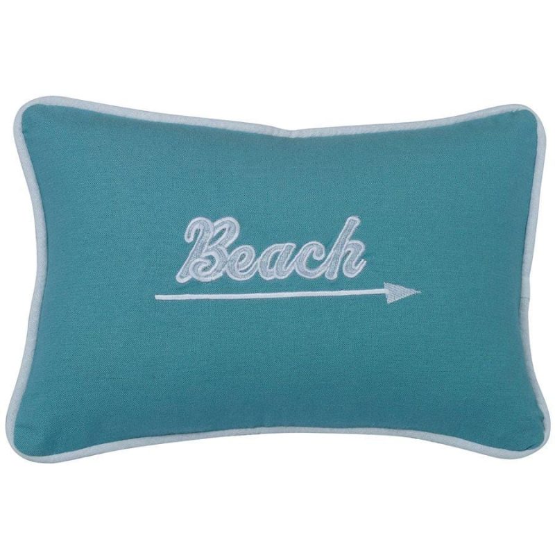 paseo road sale pillow catalina turquoise embroidered beach accent pillow 37486359216344