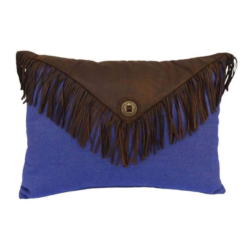 paseo road sale pillow denim envelope fringe pillow 16 x 21 37486429733080