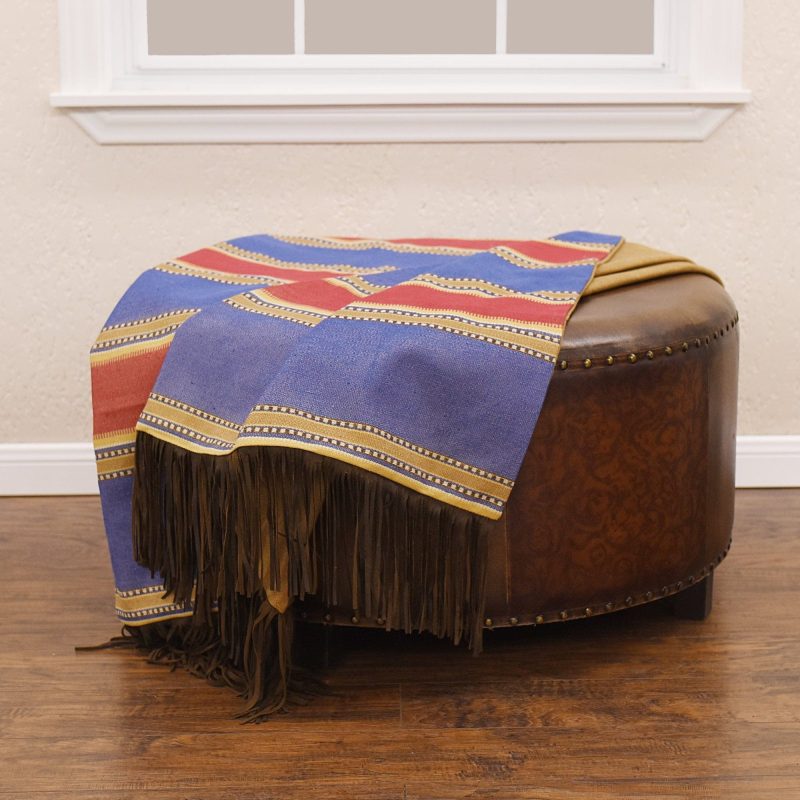 paseo road sale throw denim red blue striped throw blanket 50x60 37486431928536