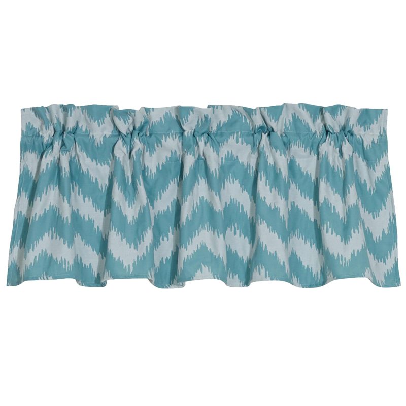 paseo road sale valance catalina kitchen valance w blue white chevron 37486358528216