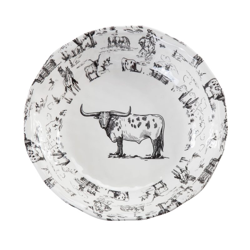 paseo road serving bowl ranch life melamine serving bowl 37688757420248