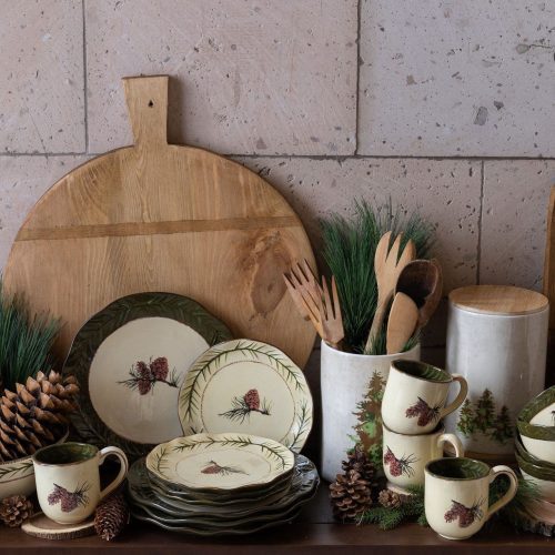 paseo road serving platter pine cone serving platter 37486865187032