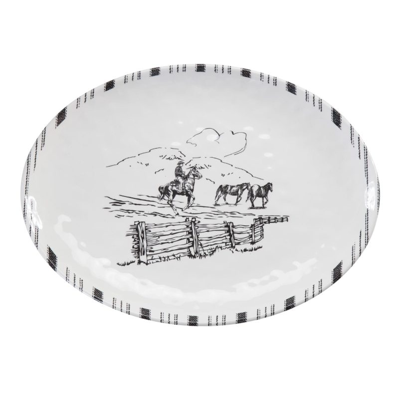 paseo road serving platter ranch life melamine serving platter 37688798773464