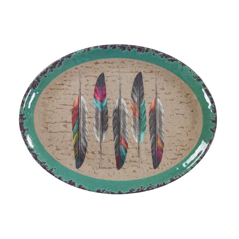 paseo road serving platter tossed feather melamine serving platter 37487191326936