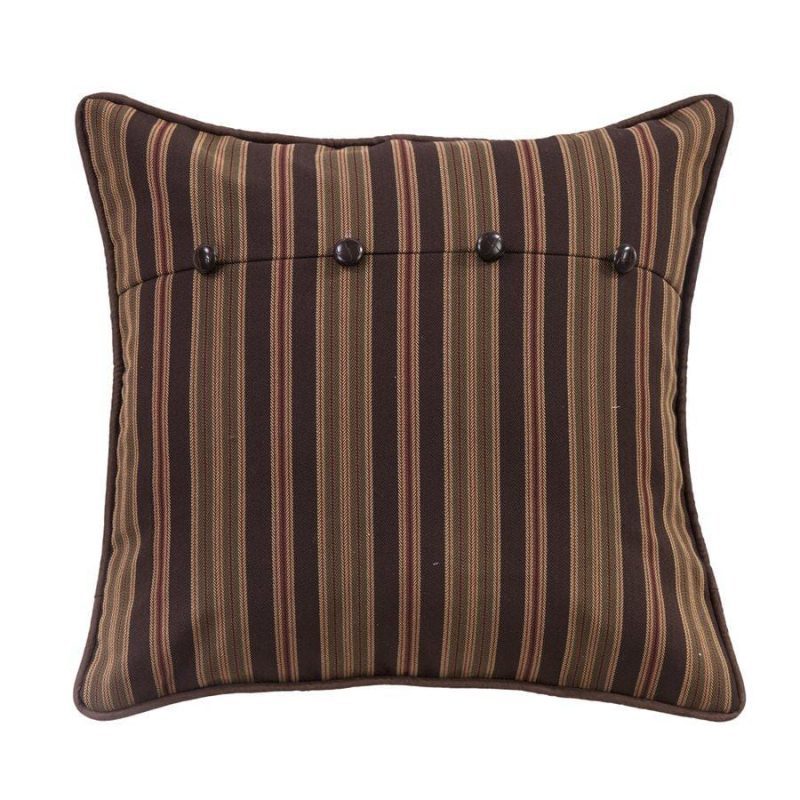 paseo road sham forest pine stripe euro sham brown tan olive burgundy 37486531412184