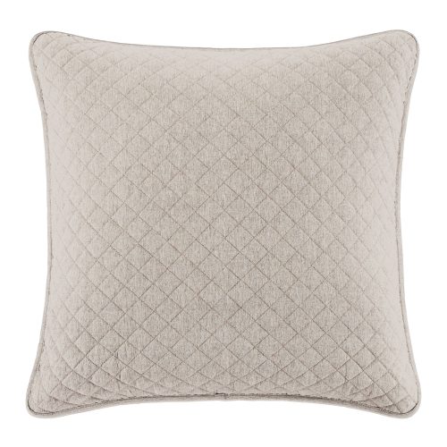 Anna Diamond Quilted Euro Sham Light Tan Sham