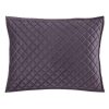 Velvet Quilted Pillow Sham - Standard/King (PAIR) Standard / Amethyst Sham