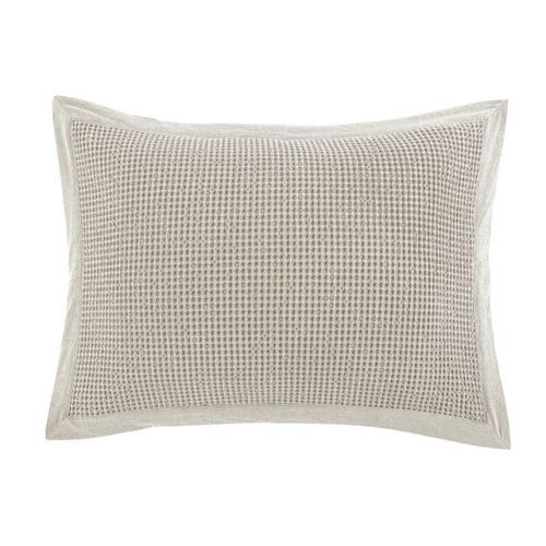 Waffle Weave Pillow Sham Set Standard / Light Tan Sham