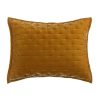 Stella Faux Silk Velvet Pillow Sham Standard / Saffron Sham